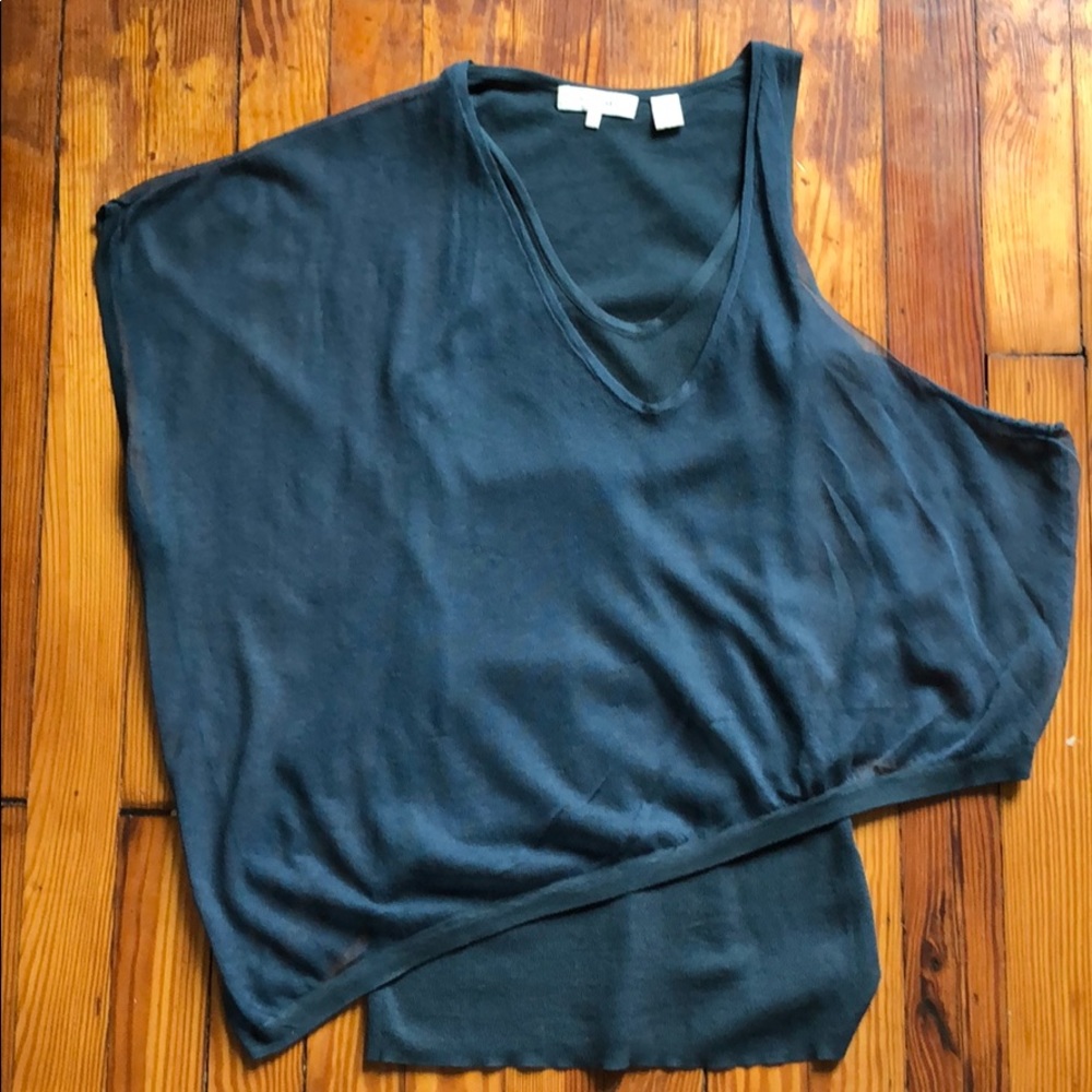 INHABIT One Shoulder Top with Tank Underlay Small